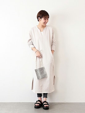 「スウェットワンピース」｜hirotaさん（レディース・168cm）の冬コーディネート