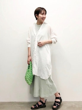 「ARMEN（アーメン）のアイテム」を使った、hirotaさん（レディース・168cm）の春コーディネート