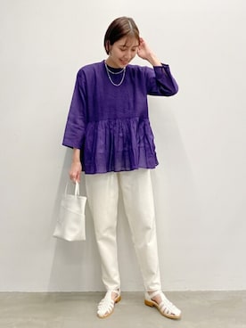 「summer」｜「アイテム（トートバッグ）」を使った、hirotaさん（レディース・168cm）の春コーディネート