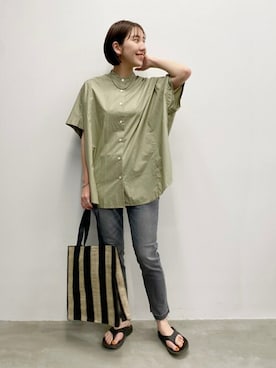 「summer」｜「アイテム（トートバッグ）」を使った、hirotaさん（レディース・168cm）の春コーディネート