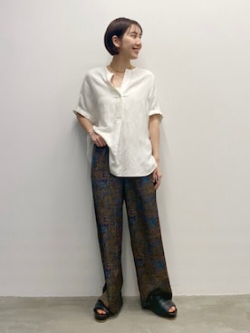 「ブラウスコーデ」｜hirotaさん（レディース・168cm）の夏コーディネート