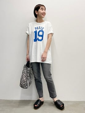 「ストレートデニム」｜hirotaさん（レディース・168cm）の夏コーディネート