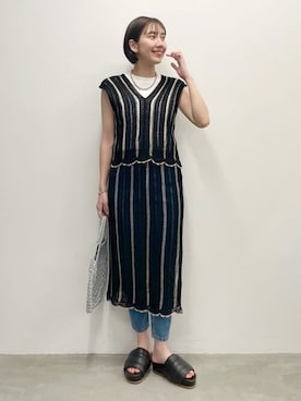 「JOURNAL STANDARD（ジャーナルスタンダード）のアイテム（ベスト）」を使った、hirotaさん（レディース・168cm）の夏コーディネート