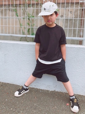 「スーパースター」｜Kajさん（キッズ・110cm）の夏コーディネート
