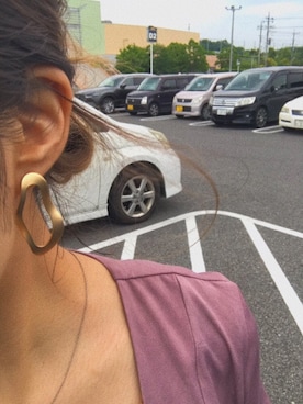 「アイテム（ピアス（両耳用））」を使った、miyukaさん（レディース・155cm）の夏コーディネート