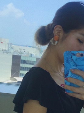 「アイテム（ピアス（両耳用））」を使った、miyukaさん（レディース・154cm）の夏コーディネート