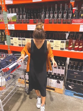 「アイテム（カーディガン/ボレロ、オレンジ系）」を使った、miyukaさん（レディース・154cm）の秋コーディネート