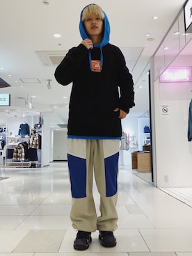 武田陽彩さん（メンズ・173cm）の冬コーディネート