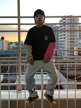 武田陽彩さん（メンズ・173cm）の冬コーディネート