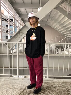 武田陽彩さん（メンズ・173cm）の春コーディネート