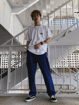 武田陽彩さん(メンズ・173cm)の夏コーディネート