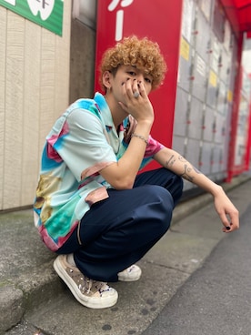 武田陽彩さん（メンズ・173cm）の夏コーディネート