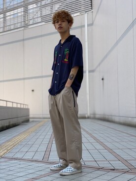 武田陽彩さん(メンズ・173cm)の夏コーディネート