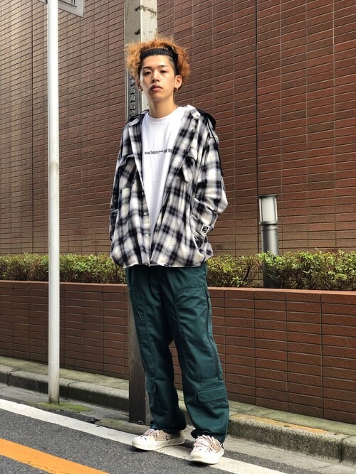 xlarge ネルシャツ PATCHED FLANNEL SHIRT