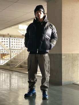 武田陽彩さん(メンズ・173cm)の冬コーディネート