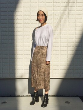 「FROMFIRST musee（フロムファーストミュゼ）のアイテム」を使った、Hitominさん（レディース・166cm）の秋コーディネート