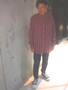 「Original.（オリジナル）のアイテム（パンツ）」を使った、E.shouyaさん（メンズ・168cm）の秋コーディネート