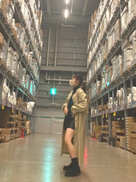 「H&M（エイチ・アンド・エム）のアイテム（ブーツ）」を使った、ayaさん（レディース・152cm）の秋コーディネート