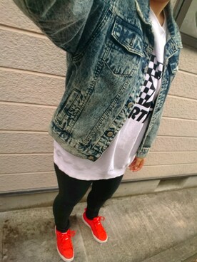 「STARTER BLACK LABEL（スターターブラックレーベル）のアイテム（トップス）」を使った、ひなちゃんです。さん（レディース・158cm）の秋コーディネート