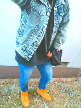 「ELEMENT（エレメント）のアイテム（スウェット）」を使った、ひなちゃんです。さん（レディース・158cm）の冬コーディネート