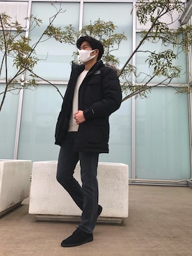 「BANANA REPUBLIC」｜「アイテム（ダウンジャケット/コート）」を使った、kojiryo39さん（メンズ・174cm）の冬コーディネート