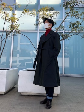 「BLACK LABEL CRESTBRIDGE（ブラックレーベル・クレストブリッジ）のアイテム（パンツ）」を使った、kojiryo39さん（メンズ・174cm）の冬コーディネート