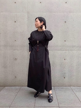 「LOEFF」｜「アイテム（ワンピース/ドレス）」を使った、Satoko Takeshitaさん（レディース・156cm）の春コーディネート