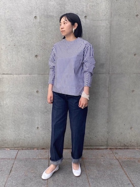 「LOEFF（ロエフ）のアイテム（アクセサリー）」を使った、Satoko Takeshitaさん（レディース・156cm）の春コーディネート