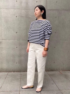 「LOEFF（ロエフ）のアイテム（アクセサリー）」を使った、Satoko Takeshitaさん（レディース・156cm）の春コーディネート