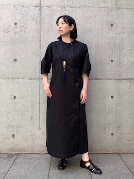 「LOEFF（ロエフ）のアイテム（アクセサリー）」を使った、Satoko Takeshitaさん（レディース・156cm）の夏コーディネート