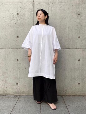 Satoko Takeshitaさん（レディース・156cm）の夏コーディネート