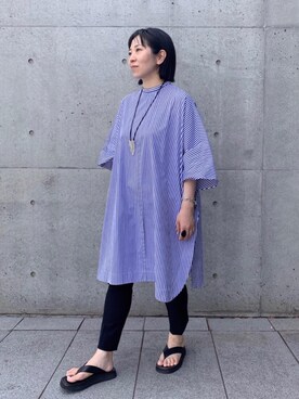 Satoko Takeshitaさん(レディース・156cm)の夏コーディネート