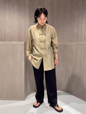 Satoko Takeshitaさん（レディース・156cm）の夏コーディネート