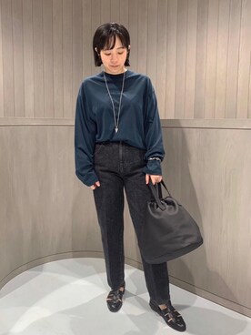 「LOEFF（ロエフ）のアイテム（アクセサリー）」を使った、Satoko Takeshitaさん（レディース・156cm）の夏コーディネート