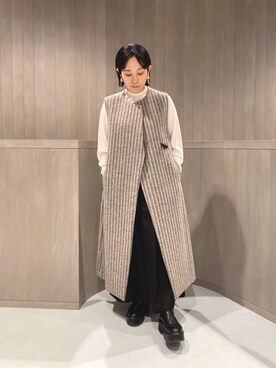 Satoko Takeshitaさん(レディース・156cm)の秋コーディネート