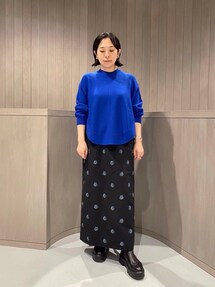 LOEFF ロエフ アザミ ジャカード クロップドパンツ LOEFF / ロエフ | アザミ ジャカード クロップドパンツ | 1 | ブラック