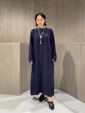 「LOEFF（ロエフ）のアイテム（アクセサリー）」を使った、Satoko Takeshitaさん（レディース・156cm）の秋コーディネート