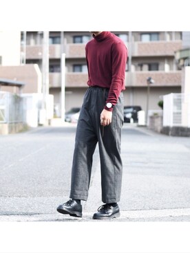 「フォロバ」｜「アイテム（アナログ腕時計）」を使った、お か っ ち 。 【 相 互 】さん（メンズ・175cm）の秋コーディネート