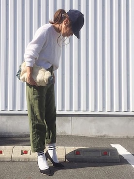 LINAさん（レディース・159cm）の冬コーディネート