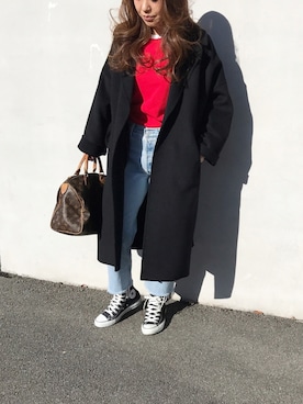 「ZARA（ザラ）のアイテム（その他アウター）」を使った、LINAさん（レディース・159cm）の冬コーディネート
