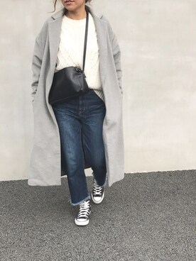 LINAさん（レディース・159cm）の冬コーディネート