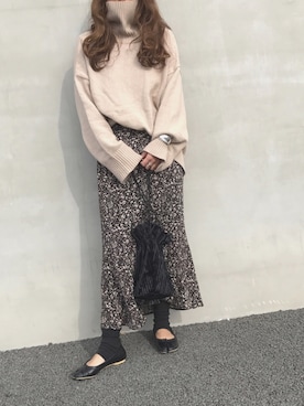 「Aco Design（アコデザイン）のアイテム」を使った、LINAさん（レディース・159cm）の秋コーディネート