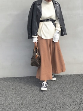 LINAさん（レディース・159cm）の冬コーディネート