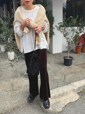 LINAさん（レディース・159cm）の秋コーディネート