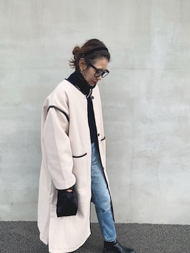 LINAさん（レディース・159cm）の冬コーディネート