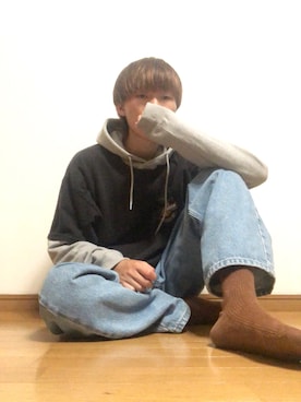 「アイテム（ソックス/靴下）」を使った、たってゃんさん（メンズ・173cm）の春コーディネート