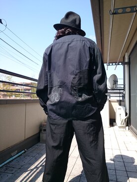 「Undercoverism（アンダーカバイズム）のアイテム（ミリタリージャケット）」を使った、KNOCK and WOODさん（メンズ・165cm）の春コーディネート