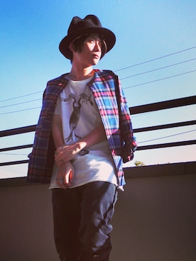 「通販」｜KNOCK and WOODさん（メンズ・165cm）の春コーディネート