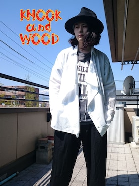 「ファセッタズム」｜「アイテム（スラックス）」を使った、KNOCK and WOODさん（メンズ・165cm）の夏コーディネート