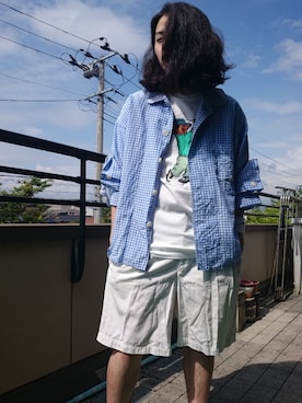 「neonsign」｜「アイテム（その他）」を使った、KNOCK and WOODさん（メンズ・165cm）の夏コーディネート